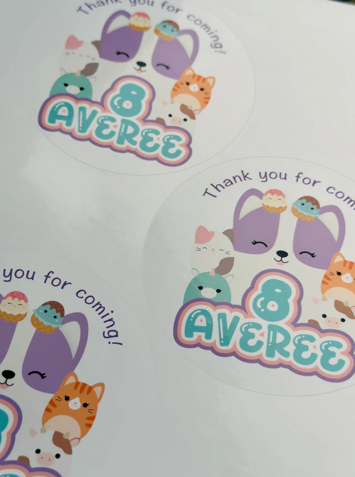 Cute Mallow Theme Party Pack - Custom Cake Topper & Birthday Decor Bundle