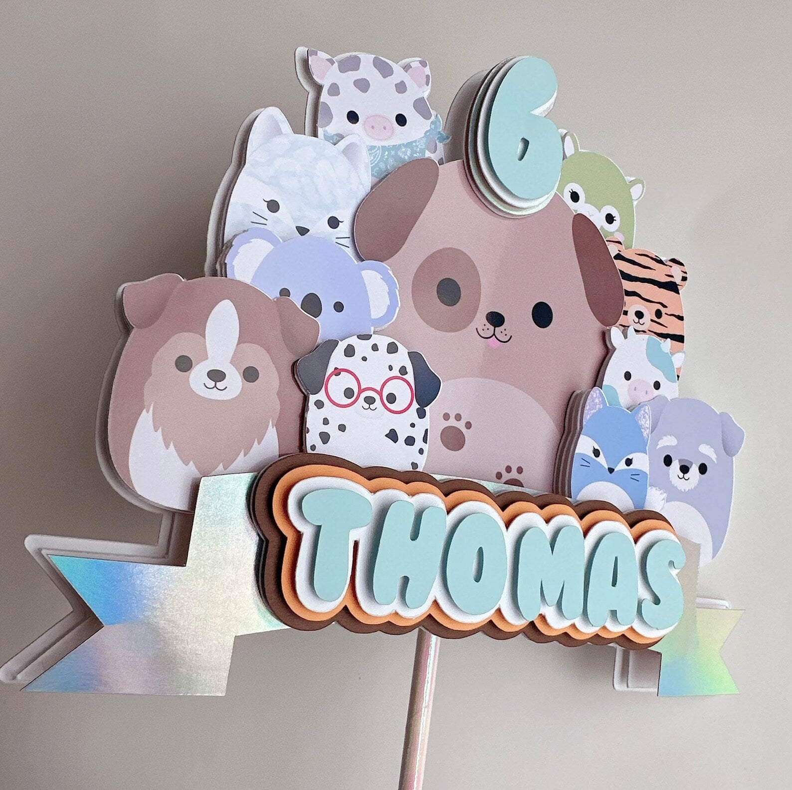 Cute Mallow Theme Party Pack - Custom Cake Topper & Birthday Decor Bundle