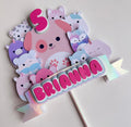 Cute Mallow Theme Party Pack - Custom Cake Topper & Birthday Decor Bundle
