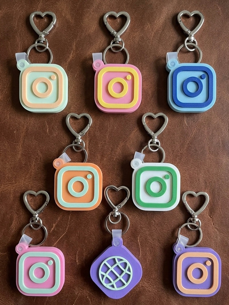Custom 3D Printed NFC Keychain – Personalized Digital Business Card & Social Media Link – Instagram, Website, & More