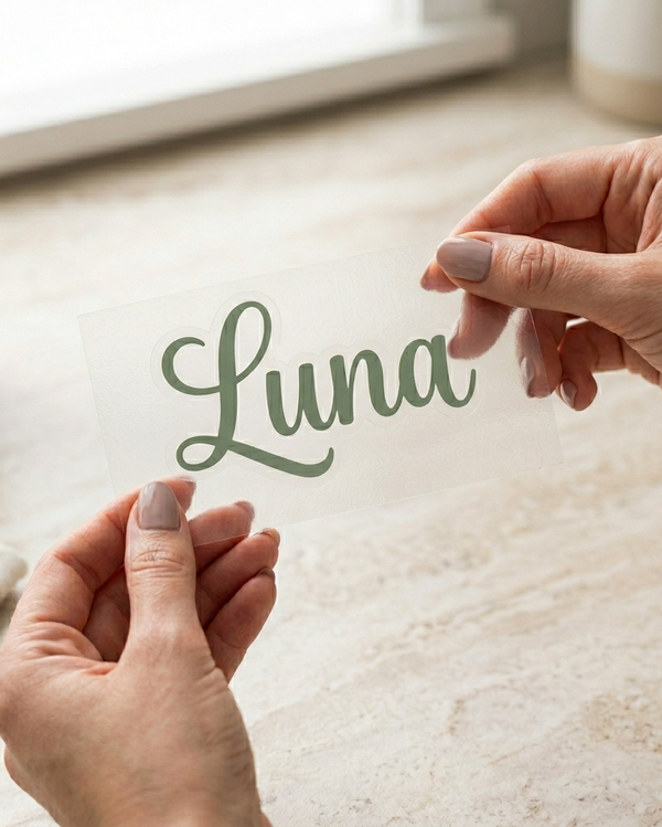 Custom Name Vinyl Decals | Waterproof Labels for Bottles & Lunch Boxes