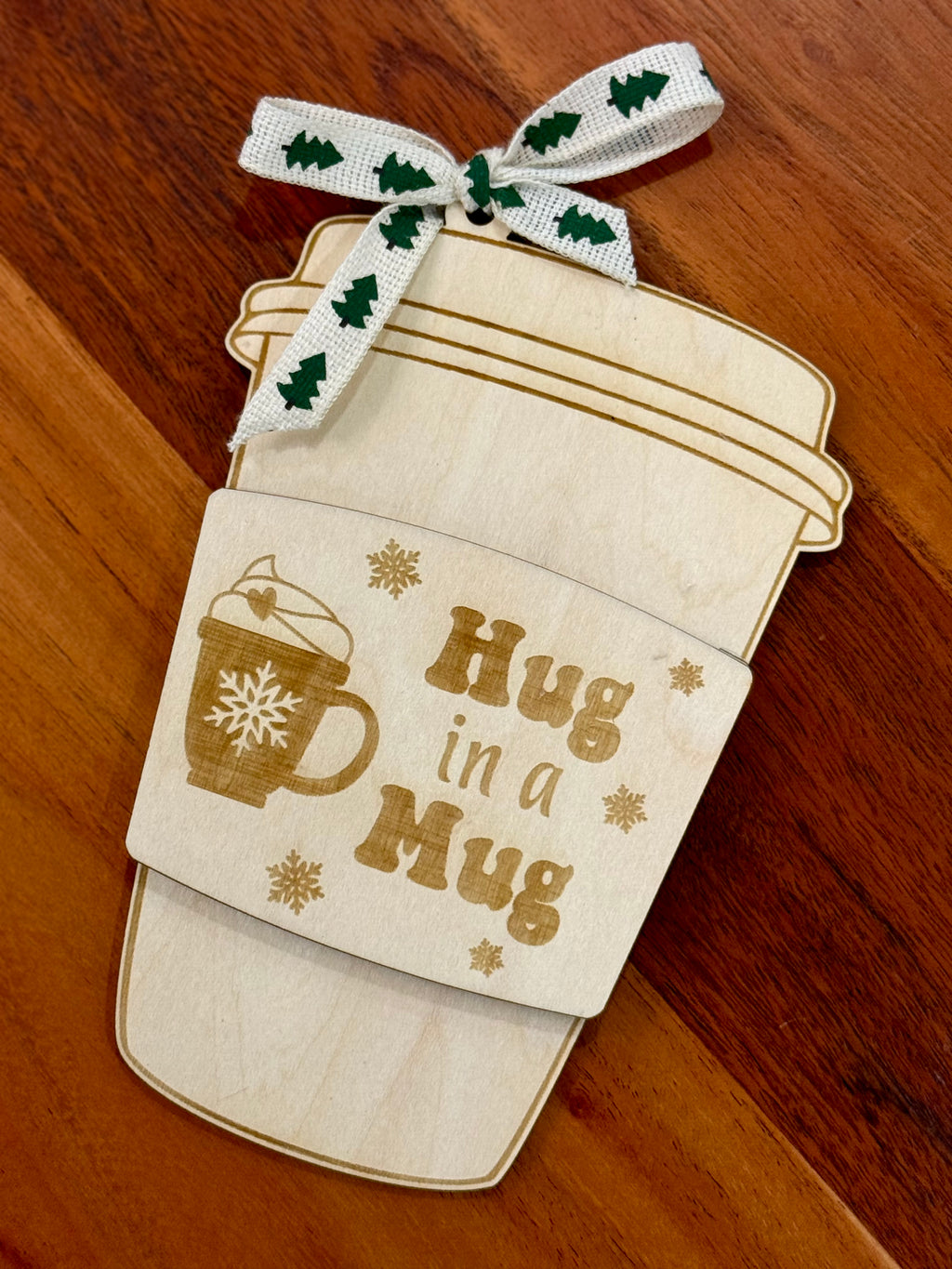 Wooden Coffee Cup Gift Card Holder – Christmas Teacher & Holiday Present