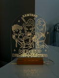 Personalized Name Night Light - Laser Engraved Clear Acrylic LED Lamp - Custom Kids & Office Gift