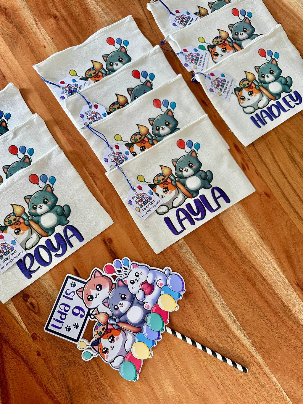Personalized Kids Party Favor Pouch | Custom Name Goodie Bag & Birthday Keepsake