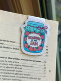 Reading Is My Jam Magnetic Bookmark - Cute Book Lover Gift & Page Marker