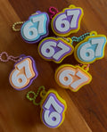 Viral 67 Clicker Fidget Keychain | Six Seven TikTok Trend Brainrot Toy