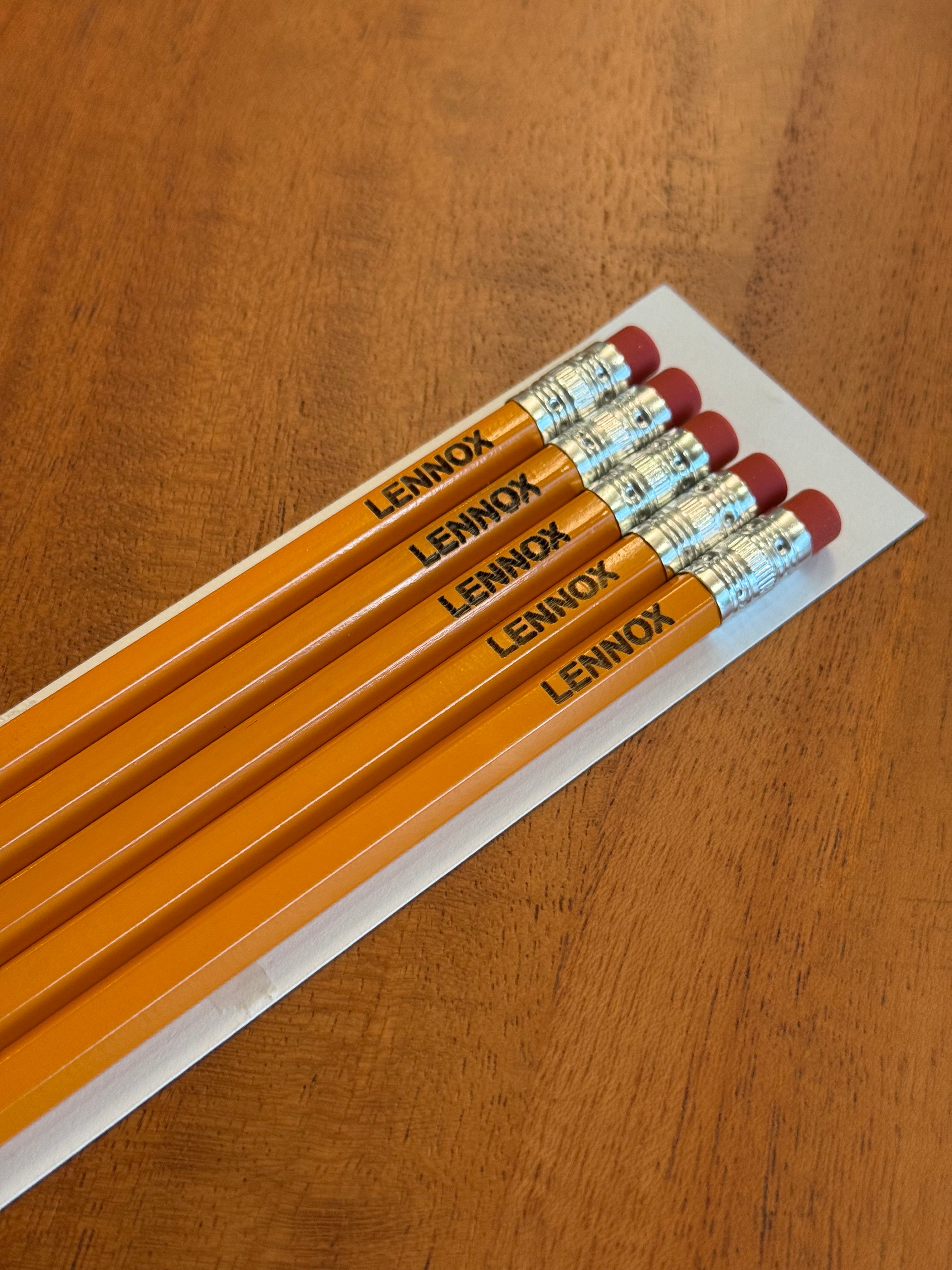 Personalized Name Pencils | Set of 5 Custom Engraved Pencils