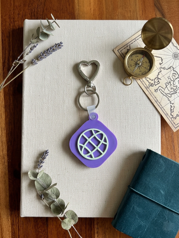 Custom 3D Printed NFC Keychain – Personalized Digital Business Card & Social Media Link – Instagram, Website, & More