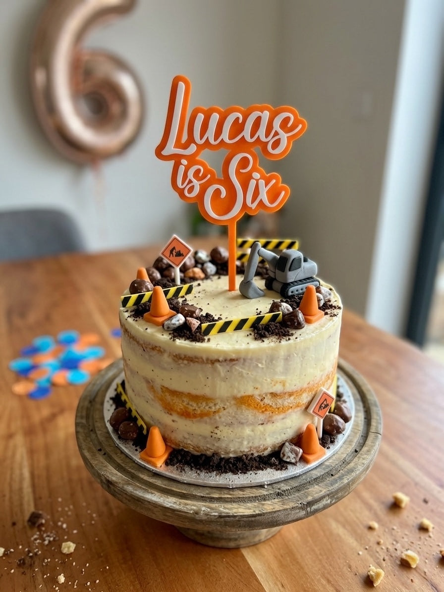 Personalized 3D Printed Birthday Cake Topper