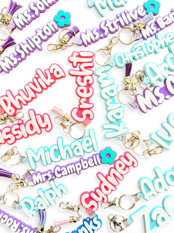 Personalized 3D Printed Name Keychain