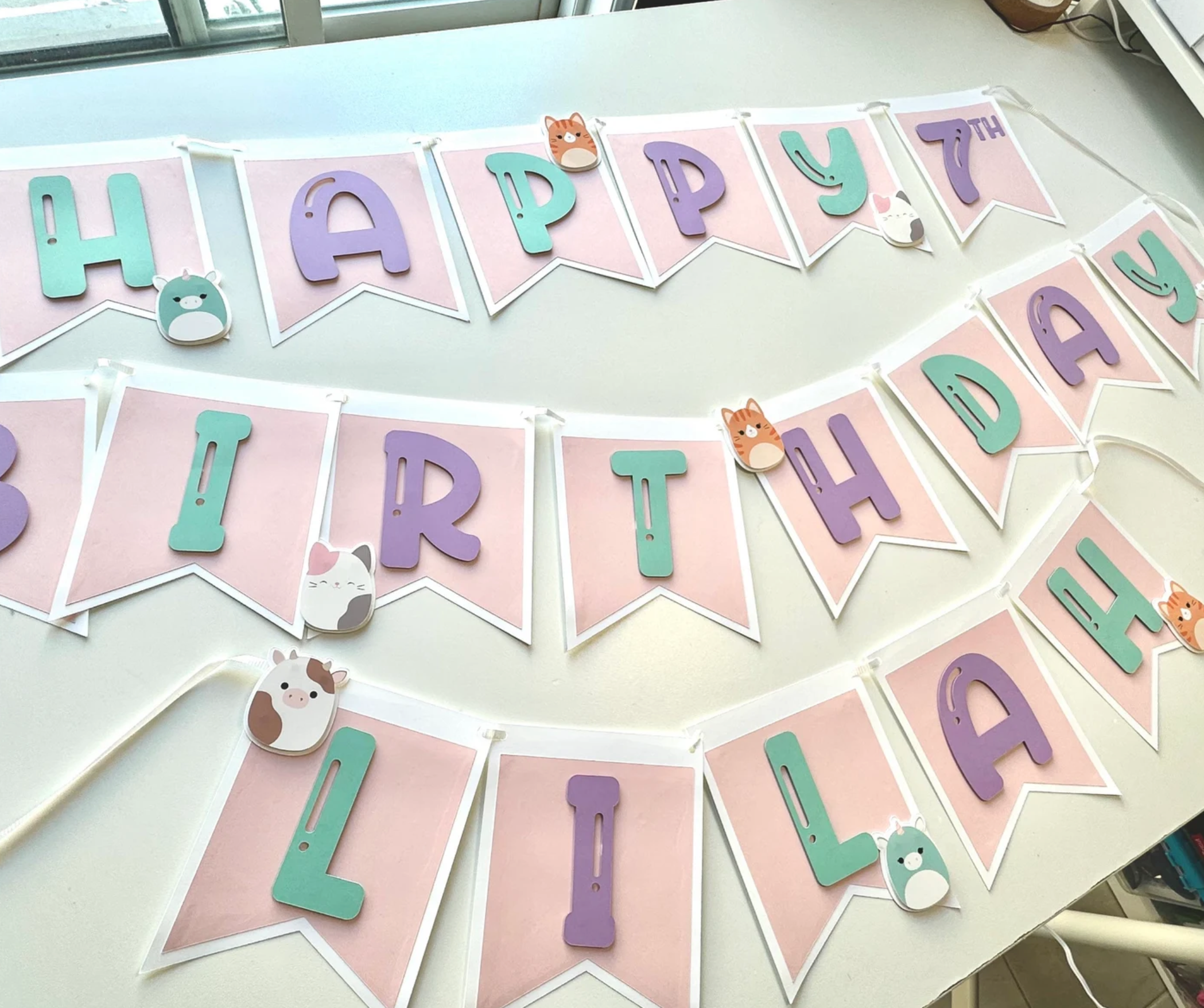 Cute Mallow Theme Party Pack - Custom Cake Topper & Birthday Decor Bundle
