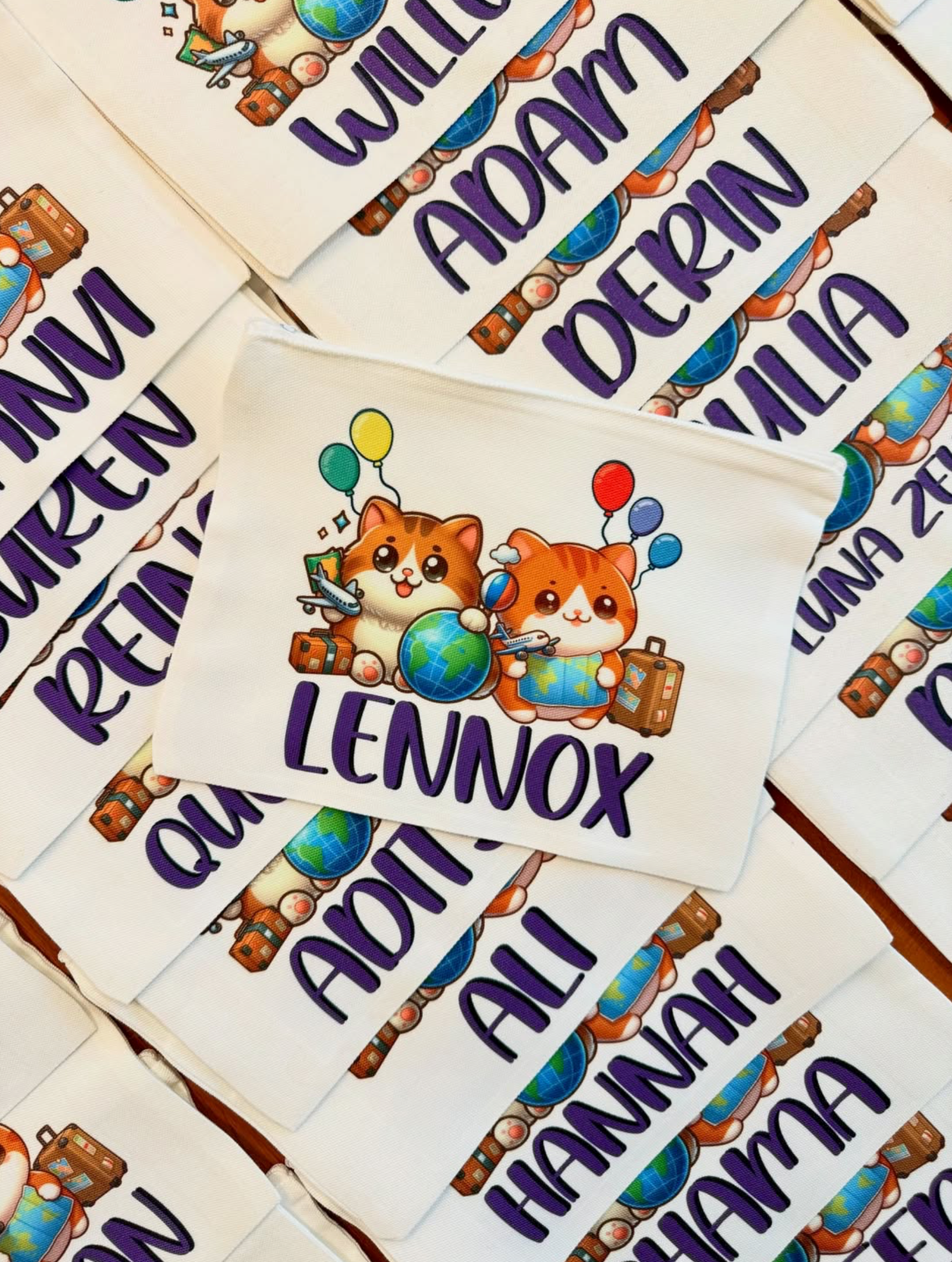 Personalized Kids Party Favor Pouch | Custom Name Goodie Bag & Birthday Keepsake