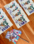 Personalized Kids Party Favor Pouch | Custom Name Goodie Bag & Birthday Keepsake