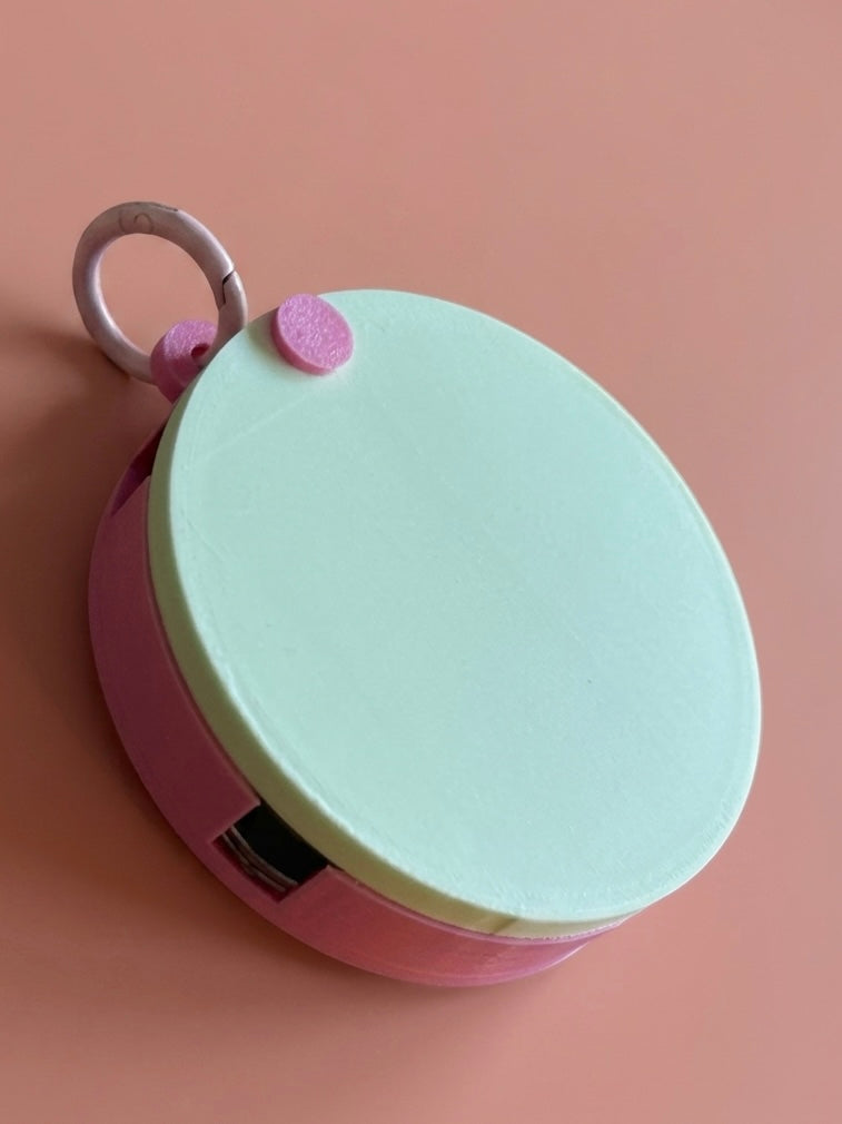 Canadian Coin Holder Keychain - Magnetic Lid EDC Case - Multiple Colors