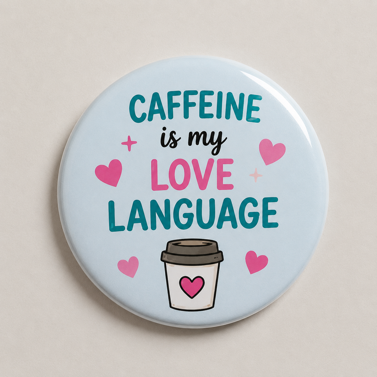 Funny Sarcastic Button Pins | 3-Inch Cute Animal Quote Badges