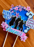 Dancing Queen Birthday Topper | Custom Name & Age Disco Party