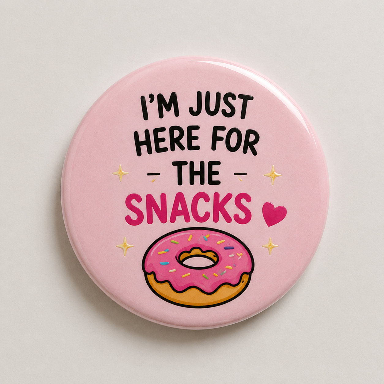 Funny Sarcastic Button Pins | 3-Inch Cute Animal Quote Badges