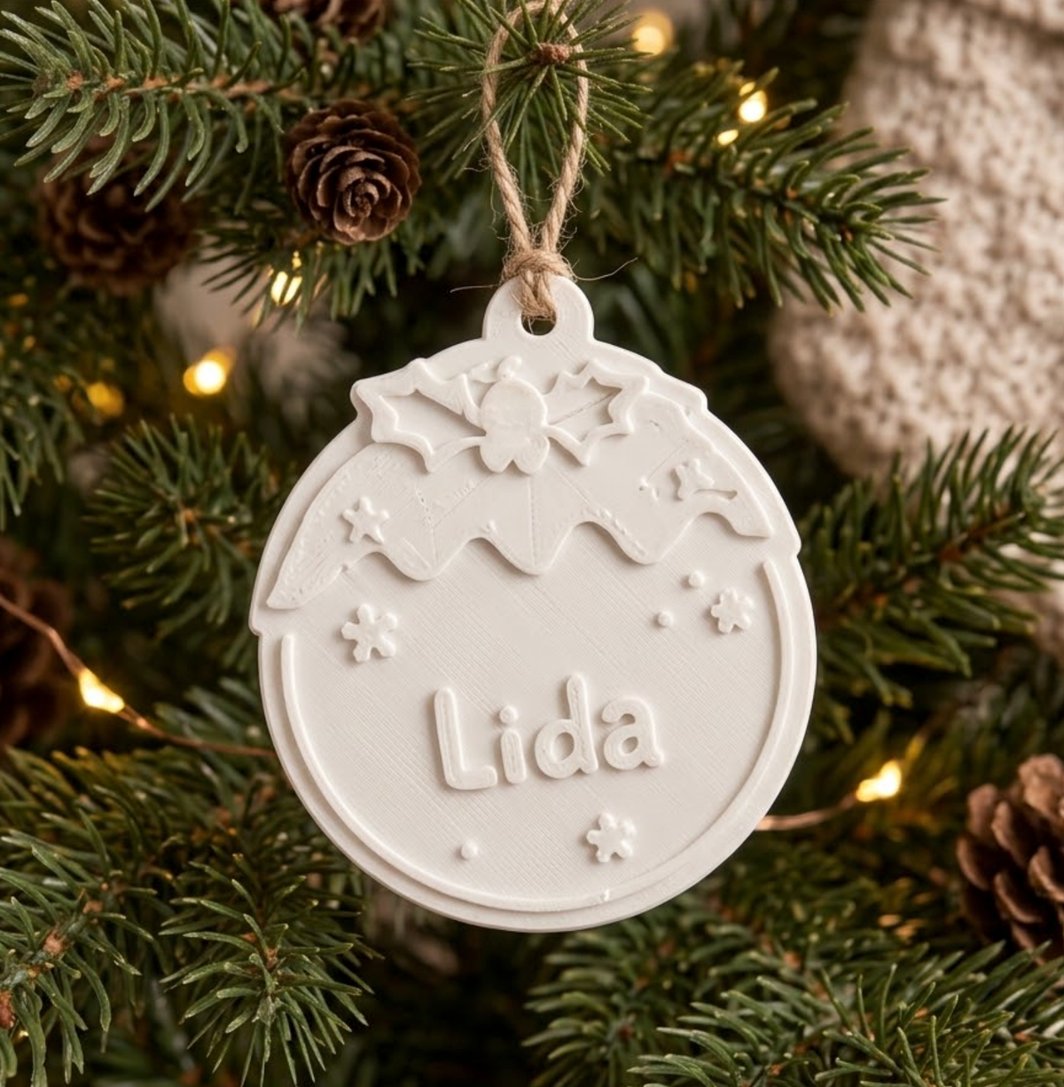 DIY 3D Printed Christmas Ornament Paint Kit – Choose Your 3-Piece Holiday Craft Set (Personalized & Non-Personalized Options)