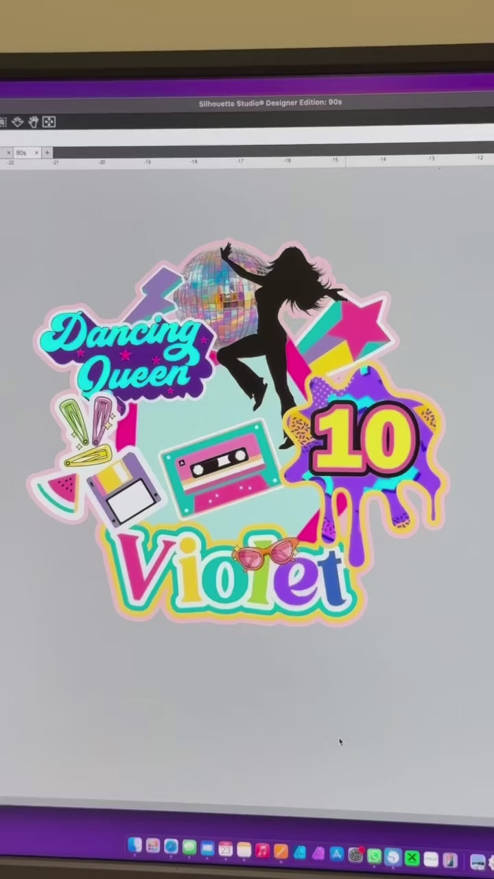 Dancing Queen Birthday Topper | Retro Disco Theme