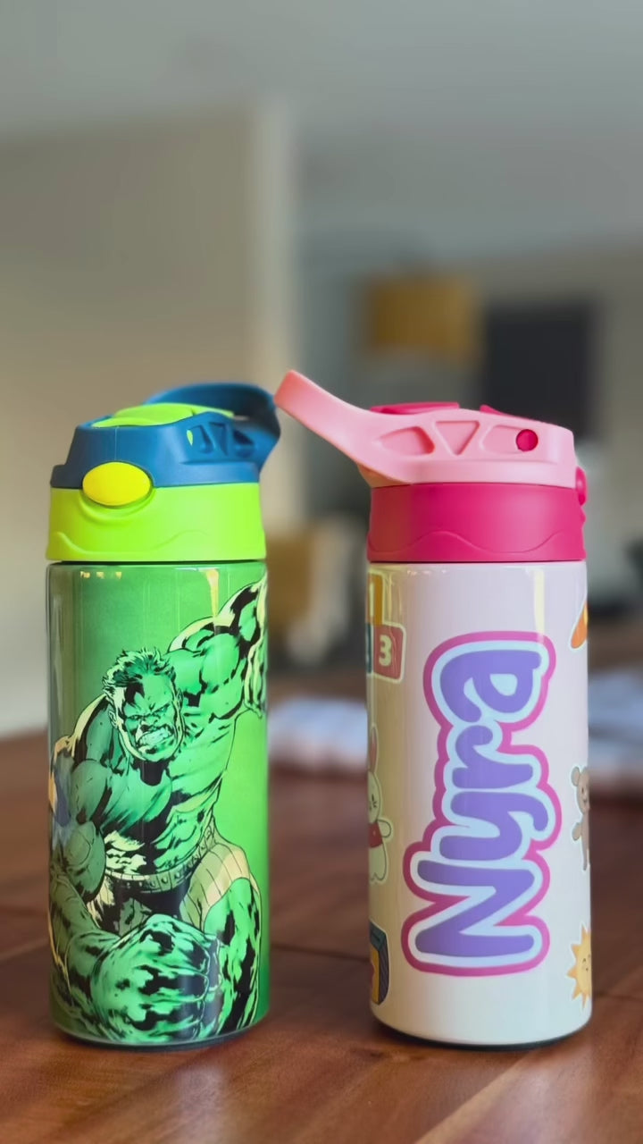 Personalized Kids Water Bottle | 12oz or 20oz Stainless Steel