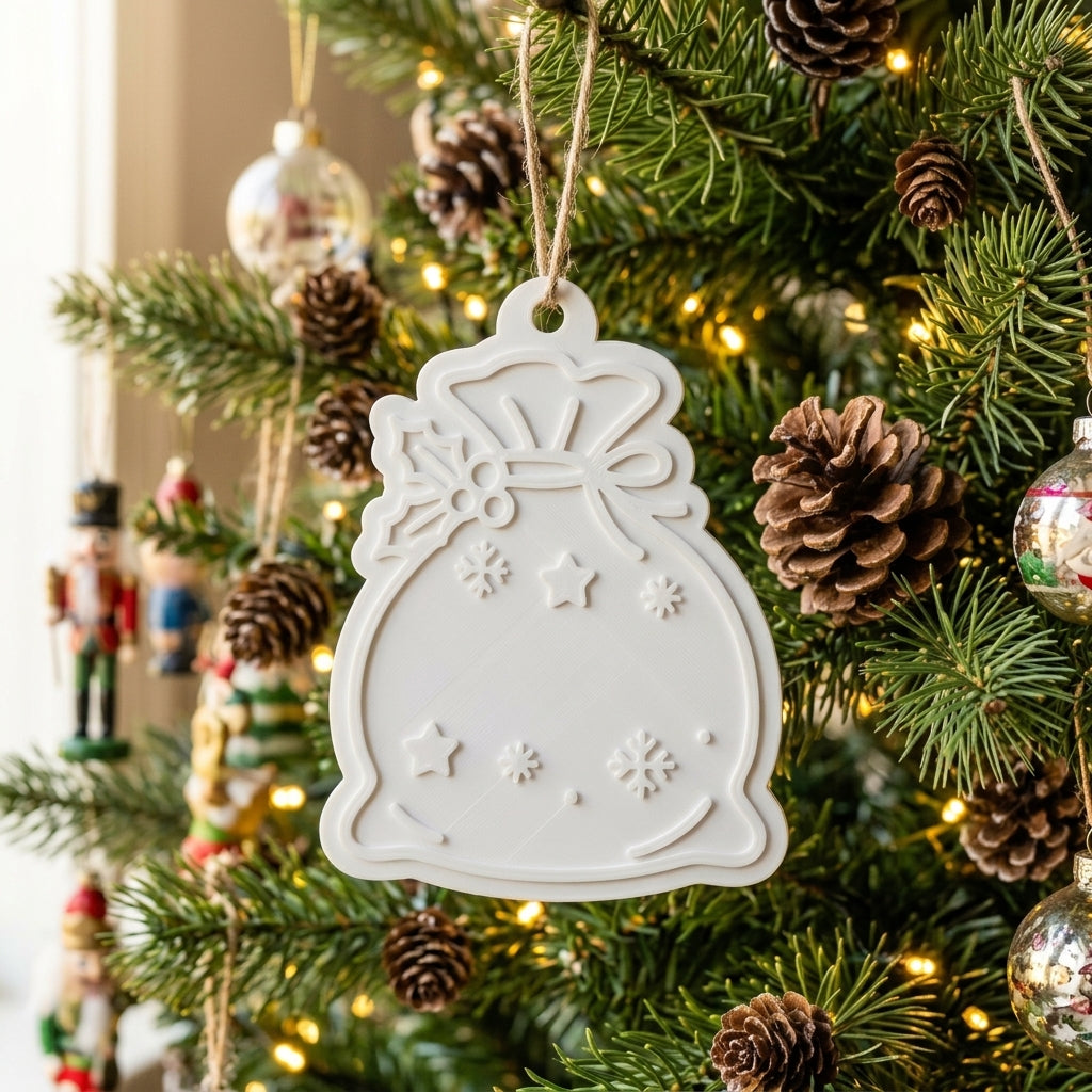 DIY 3D Printed Christmas Ornament Paint Kit – Choose Your 3-Piece Holiday Craft Set (Personalized & Non-Personalized Options)