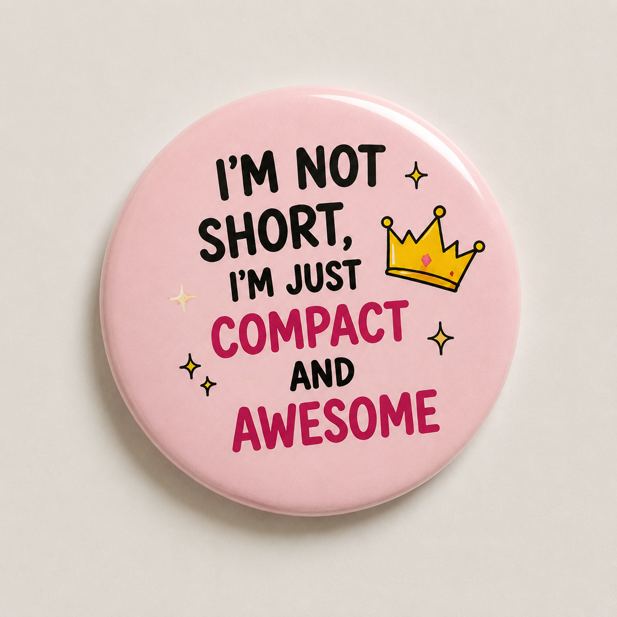 Funny Sarcastic Button Pins | 3-Inch Cute Animal Quote Badges